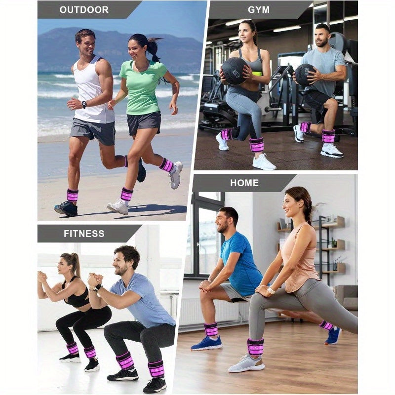Adjustable Ankle Weights 13 4 5 6 8 10 12 15 20 LBS Pair with Removable Weight for Jogging Gymnastics Aerobics Physical Therapy