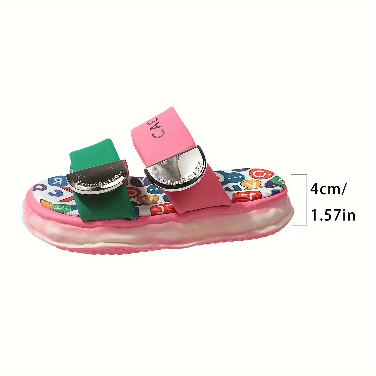 Women's Trendy Platform Sandals, Fashion Open Toe Summer Shoes, Comfortable Double Strap Sandals