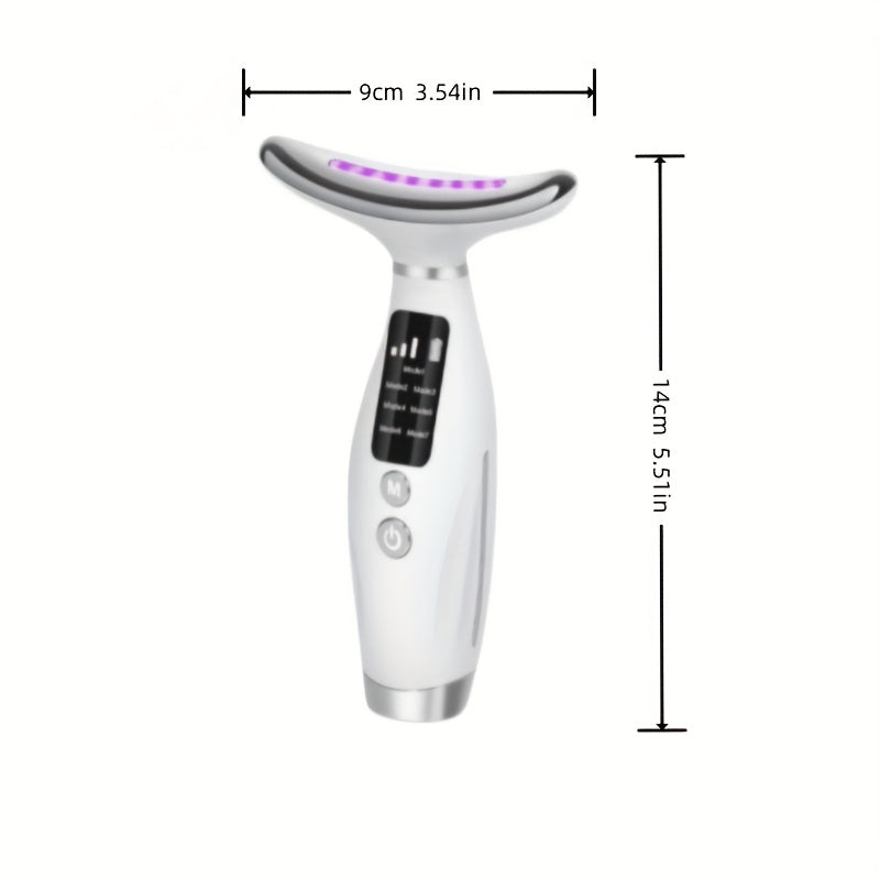All-in-One Facial & Neck Rejuvenation Device - Cleansing, Microcurrent, Warm Moisturizing | Rechargeable Lithium Battery | Ideal Gift for Women, Beauty Device|Modern Aesthetic|Ergonomic Design