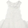 Women Hollow Out Lace Halter Dress, Crochet High Waist Pleated Maxi Dress Wedding Party Dress