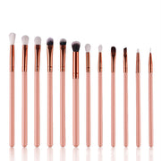 12 makeup brushes set skin color brown gold beauty tools eye shadow brush