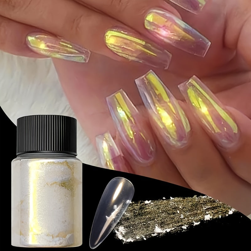 5 Bottles/Set of Nail Pearlescent Powder And Sparkling Powder for Nail Art