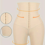 1pc Solid High Waist Shaping Shorts - Comfortable Tummy Control Panties with Adjustable Front Buckle, Soft Polyester Knit Fabric, and Smooth Silhouette - Womens Underwear and Shapewear for Everyday Wear