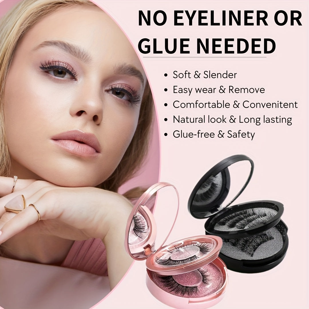 1/4/8pcs Easter Bunny Magnetic Lashes - 3D False Eyelashes Kit with Applicator | No Glue, Reusable & Waterproof | Natural Cat Eye Look, Easy to Wear, No Eyeliner Needed - Perfect Easter Gifts, Party Favors & Daily Wear
