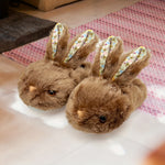 Women'S Cute Bunny Animals Slippers Interesting Comfortable Furry Slippers Soft Plush Winter Season Keep Warm Rabbit Home Bedroom Shoes, Valentine'S Day Gifts