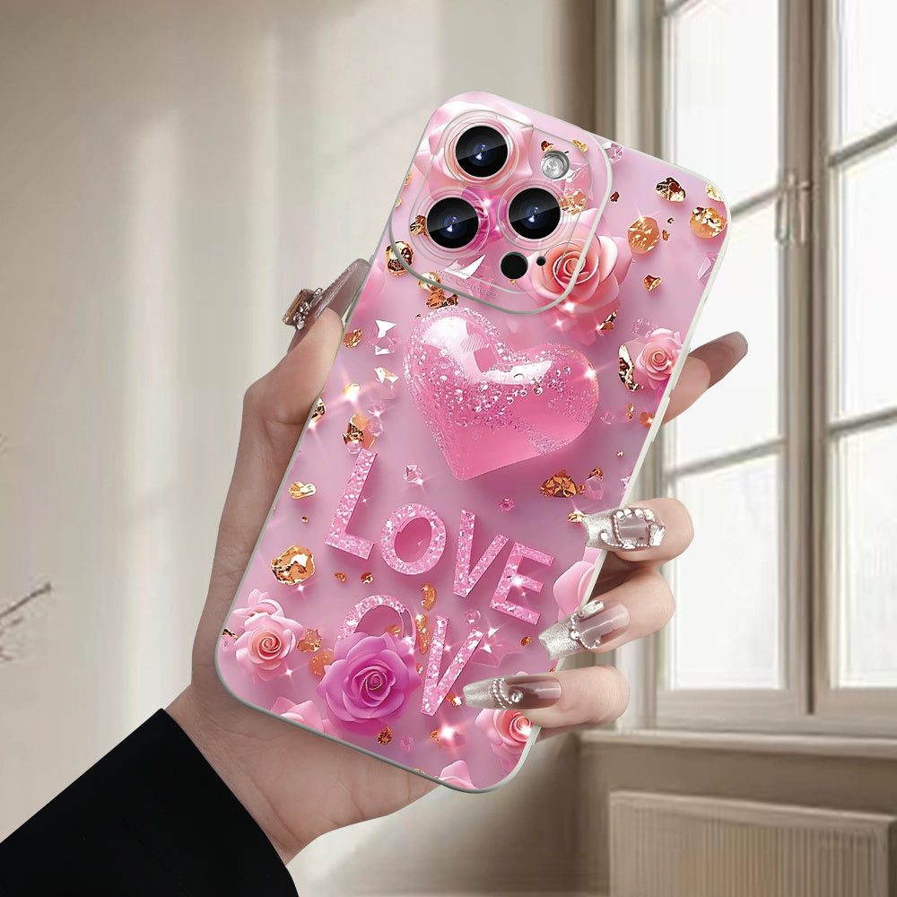 A Trendy Heart-Shaped Phone Cover Ideal for Valentine'S Day, Suitable for Iphone Models 16/15/14/13/12/11/XS/XR/X/7/8 Plus/Pro/Max/Mini - a Fashionable Choice That Accommodates Everyone And Makes a Great Present for Friends,
