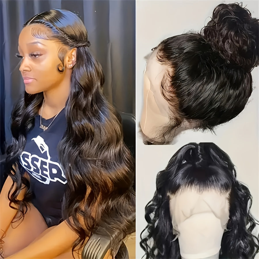 200 Density 360 Lace Front Wig Human Hair Body Wave Lace Front Wigs Human Hair Wigs For Women Pre Plucked Brazilian Lace Frontal Wig Human Hair Lace Closure Wig Natural Color