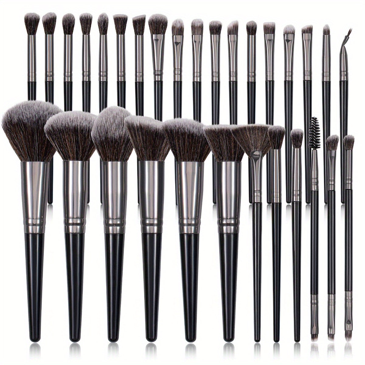 30pcs Makeup Brush Set, Soft Synthetic Brushes, Nylon Palm Brush, Suitable for All Skin Types, Foundation, Blush, Eyeshadow, Eyebrow Brush, Lip Brush, Professional and Beginner Set, Easy to Carry, No Fragrance Makeup Tools