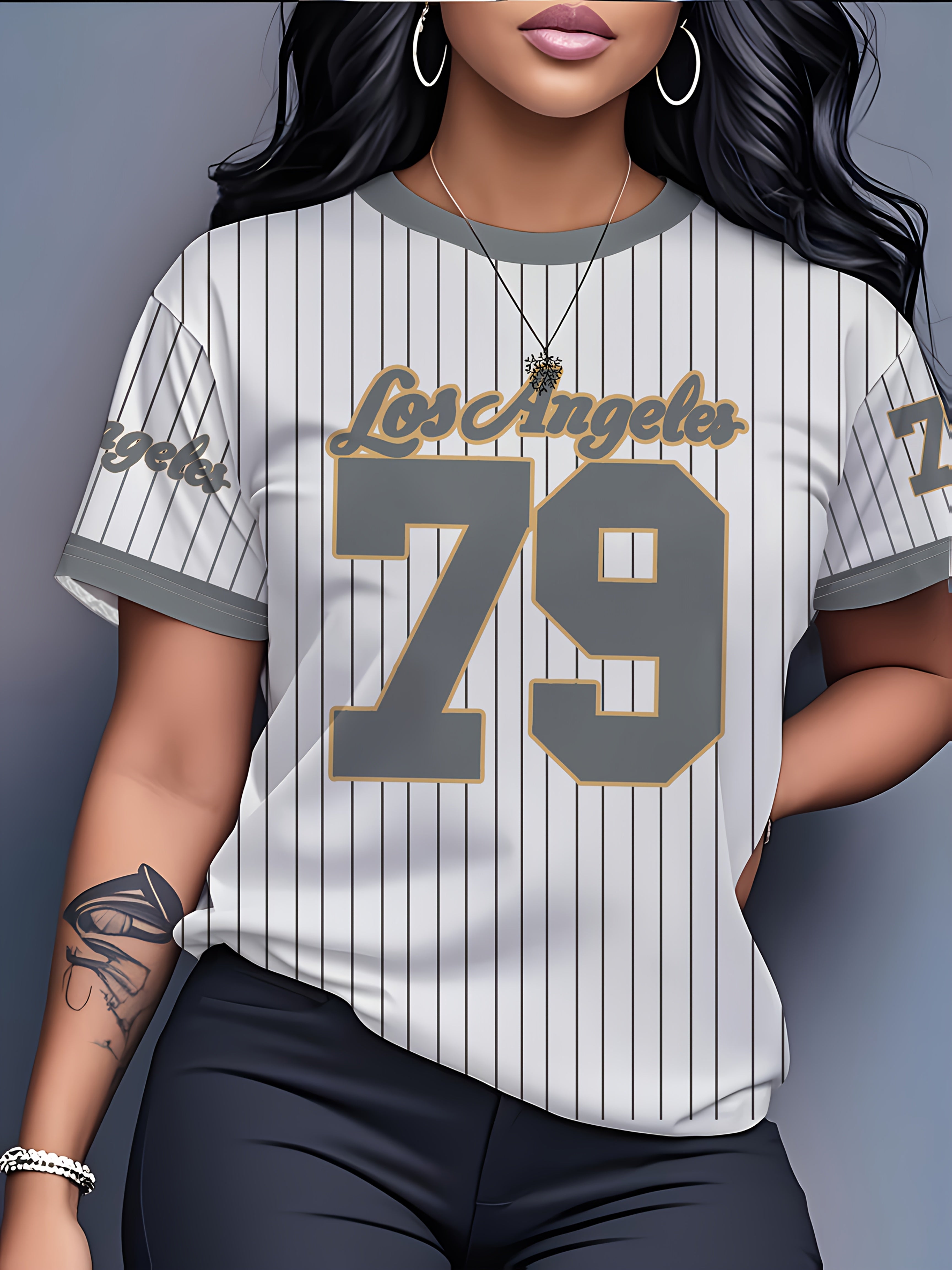 Women's Casual Short-Sleeve T-Shirt - All Over Print, Smooth Polyester Fabric, Machine Washable - Spring/Summer Essentials | Soft and Breathable | Micro Elasticity