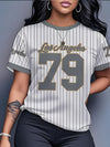 Women's Casual Short-Sleeve T-Shirt - All Over Print, Smooth Polyester Fabric, Machine Washable - Spring/Summer Essentials | Soft and Breathable | Micro Elasticity