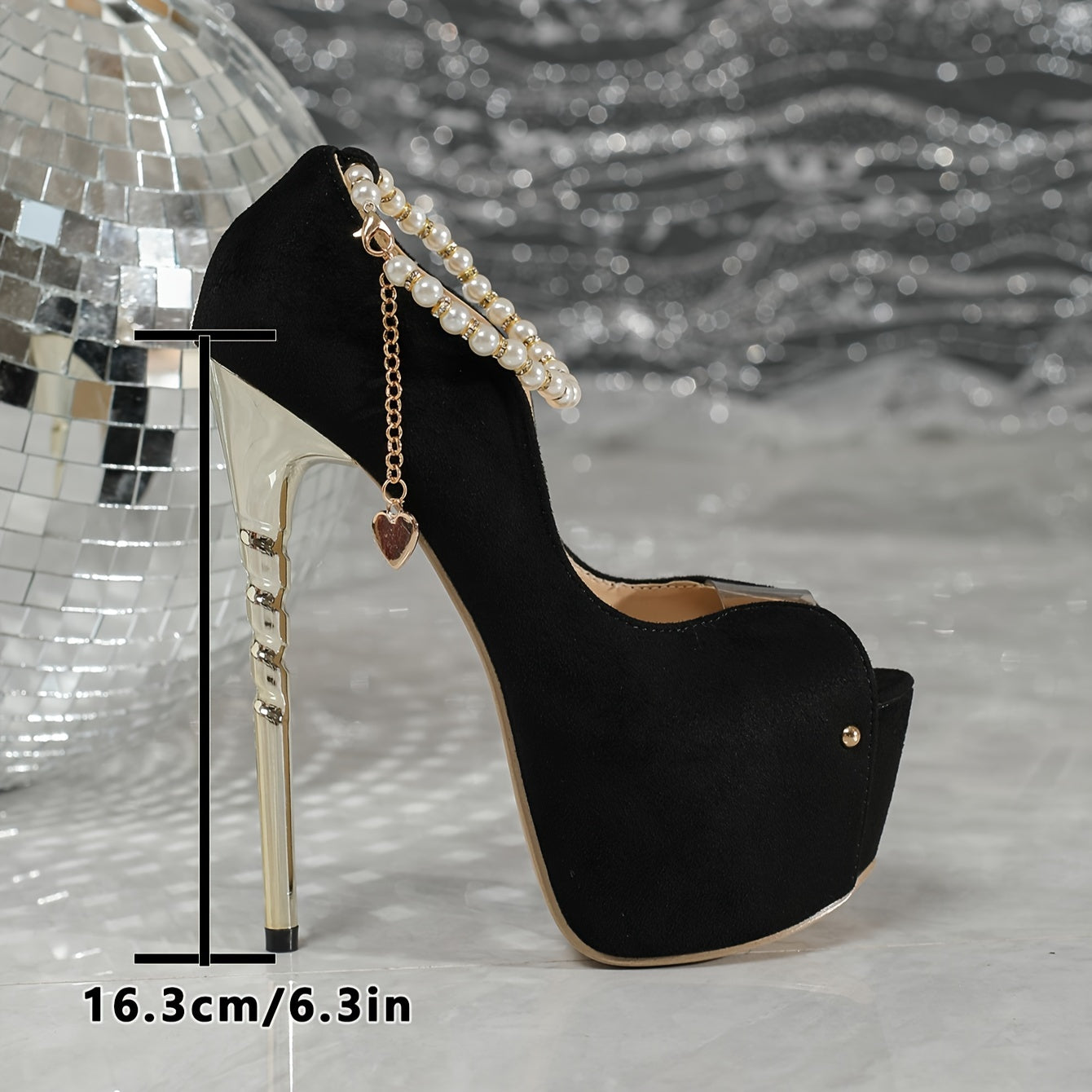 Italian Fish Mouth Stiletto Pumps with PU Leather and Breathable Insole