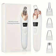 1pc Rechargeable Blackhead Vacuum with 5 Probes - Portable Deep Cleansing Facial Care Device for Gentle & Safe Pore Cleanser, USB Charging, Ergonomic Design, Skin Cleansing Vacuum | Sleek Blackhead | Multiuse Probes