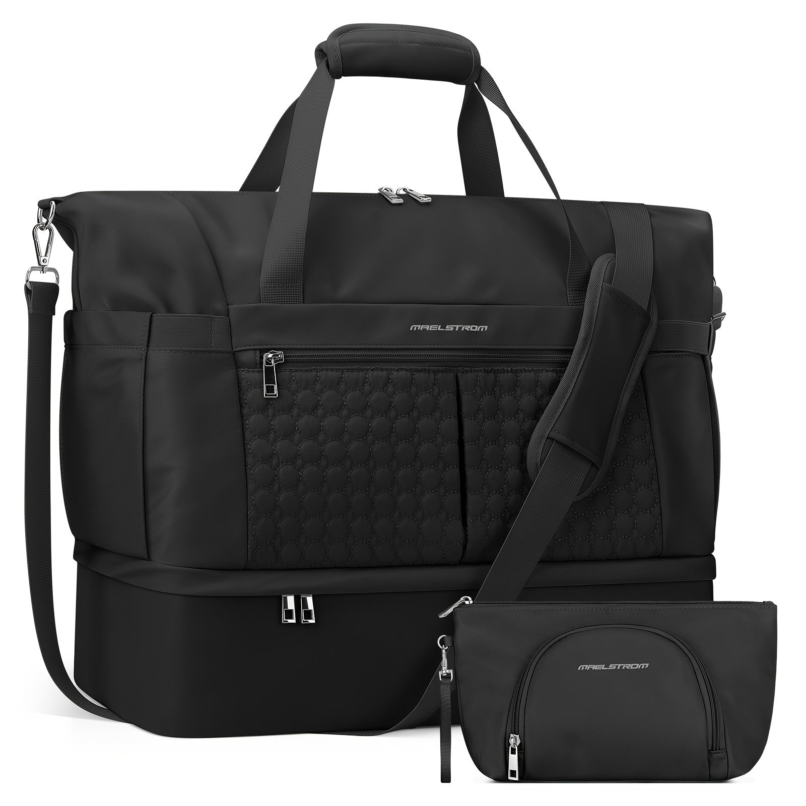 Luxury Large Capacity Duffle Bag, Women'S Gym Bag, 10.57gal Travel Luggage with Shoe Compartment And Wet Pocket, Waterproof Weekend Bag, Sports Tote for Swimming And Yoga.