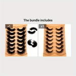 7 Pairs 3D Faux Mink Fake Eyelashes: Thick Long Dramatic Full Strip Lashes for Makeup