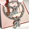 Women's Elegant Butterfly Necklace - Zinc Alloy, Rhinestones Mosaic, Synthetic Stones | Perfect Jewelry Gift | Christmas Jewelry
