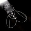 Luxurious Silvery-Plated Rhinestone Heart Body Chain - Sexy Multi-Layer Chest & Neck Jewelry for Women, Perfect for Parties and Bikini Accessories