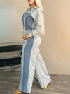 9010 Directional Vacation Leisure Outing Holiday Gathering Patchwork Women'S Suit Women'S Pants Set