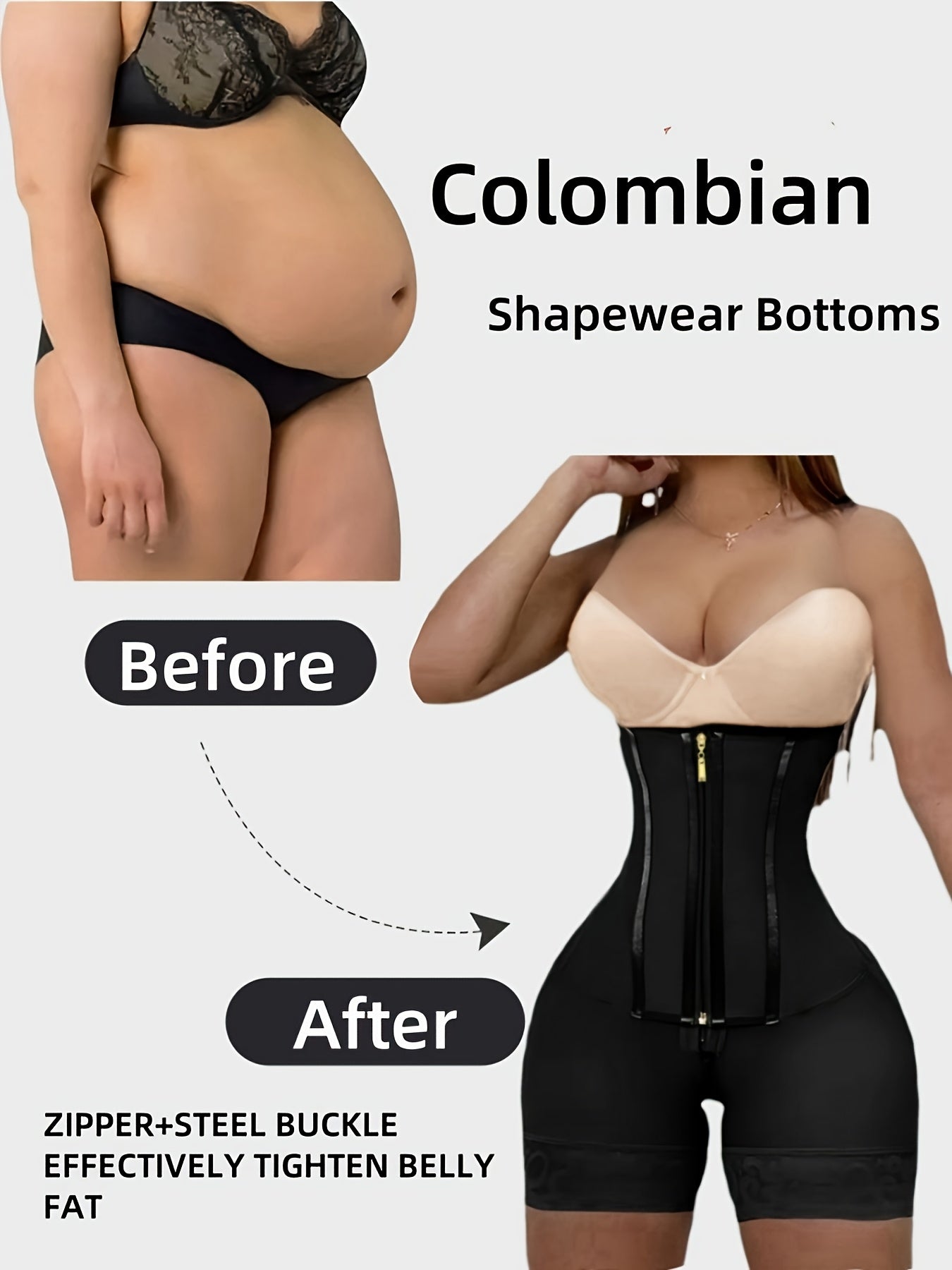 High-Waisted Shaping Pants with Double Layers for Body Sculpting, Designed to Lift The Buttocks And Slim The Waist.