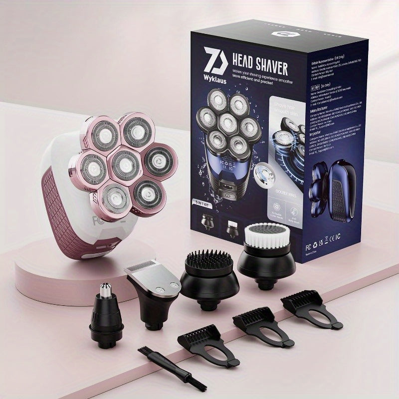 5-In-1 Cordless Electric Shaver for Sensitive Skin, Hair Remover for Women'S Legs, Bikinis And Face, Wet And Dry Shaver And Trimmer.