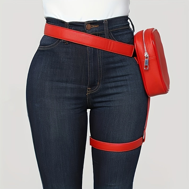 unisexCasual Running Sports Fanny Pack Portable Multifunctional Waist Bag Mobile Phone Bag Mini Leg Bag