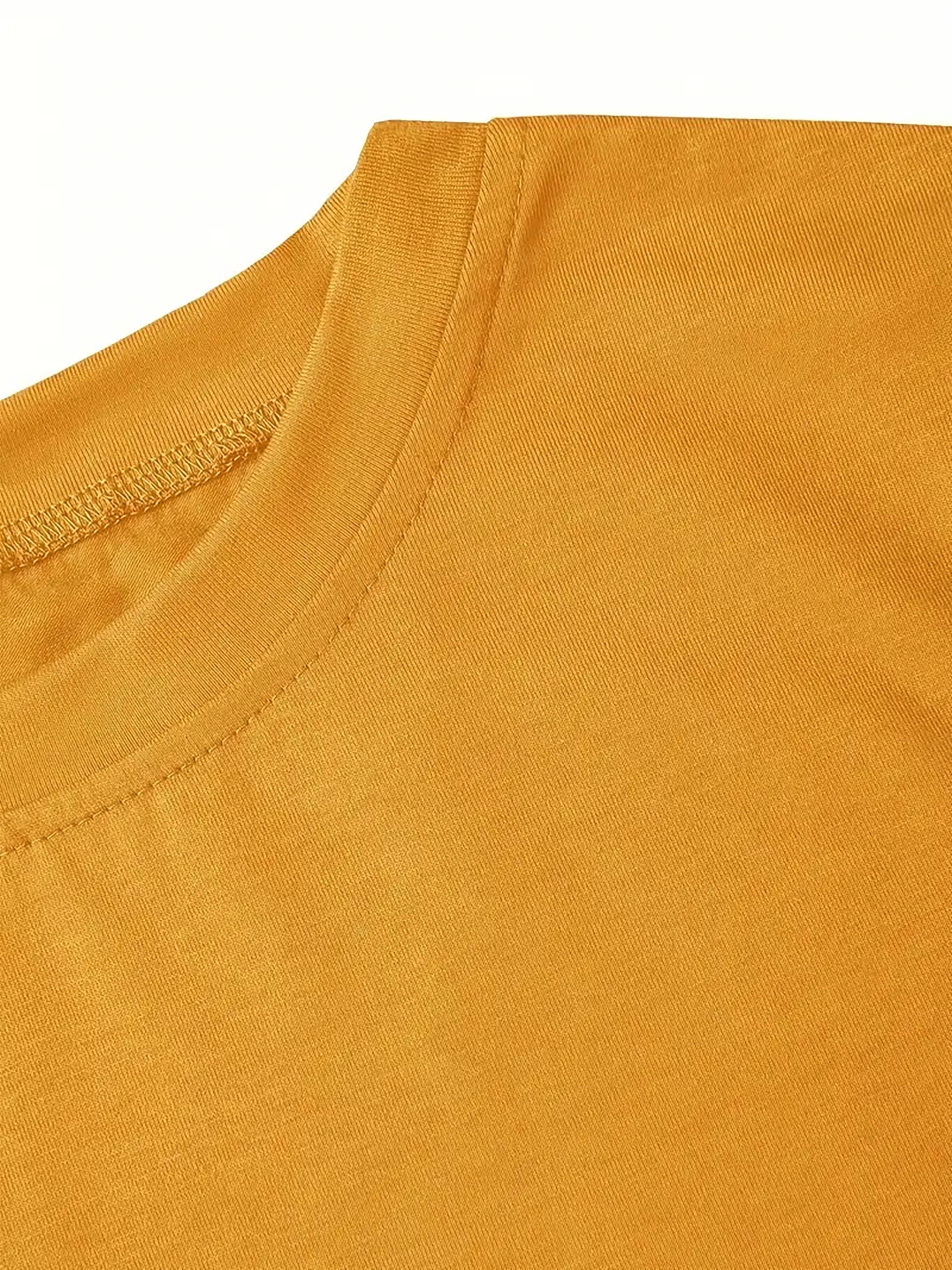 Women's "God Doesn't Play with Me" Graphic T-Shirt - Yellow Casual Round Neck Short Sleeve Polyester Top, All-Season Comfort Knit Fabric, Machine Washable