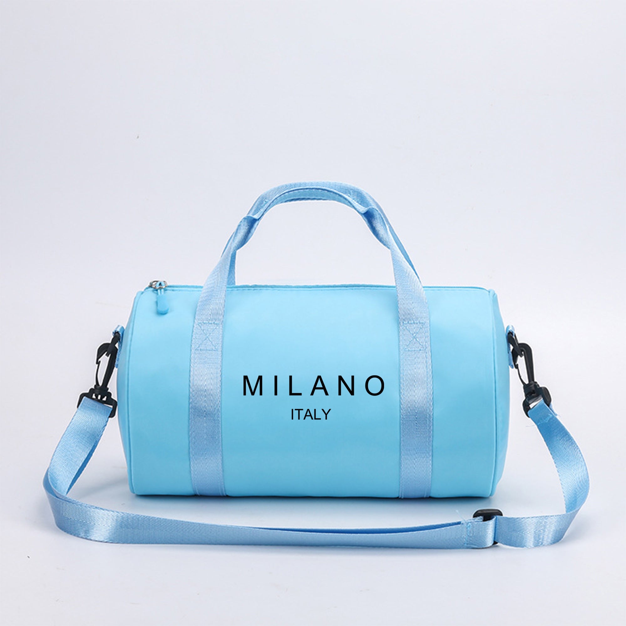 1pc Milan, Italy Print Mini Shoulder Crossbody Bag - Preppy Style, Durable Zipper, Lightweight & Cute Dance Bag, Ideal for Sports & Leisure, Gym Travel Shoulder Bag, Perfect Christmas Gift, Gym Bag | Preppy Style Bag | Adjust