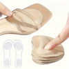 6pcs Anti-Slip Sandal Pads & Cowhide Leather Imitation Insoles for High Heels, Improve Comfort, with Silicone Insoles, Transparent-Slip Forefoot Pads, Washable Shock-Absorbing Self-Adhesive Foot Pads