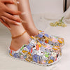 Women's Vibrant Summer EVA Clogs with Cartoon Design - Lightweight, Comfortable Slip-On Platform Shoes for Garden & Beach Wear, Perfect for All Seasons