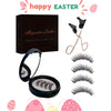 1/4/8pcs Easter Bunny Magnetic Lashes - 3D False Eyelashes Kit with Applicator | No Glue, Reusable & Waterproof | Natural Cat Eye Look, Easy to Wear, No Eyeliner Needed - Perfect Easter Gifts, Party Favors & Daily Wear