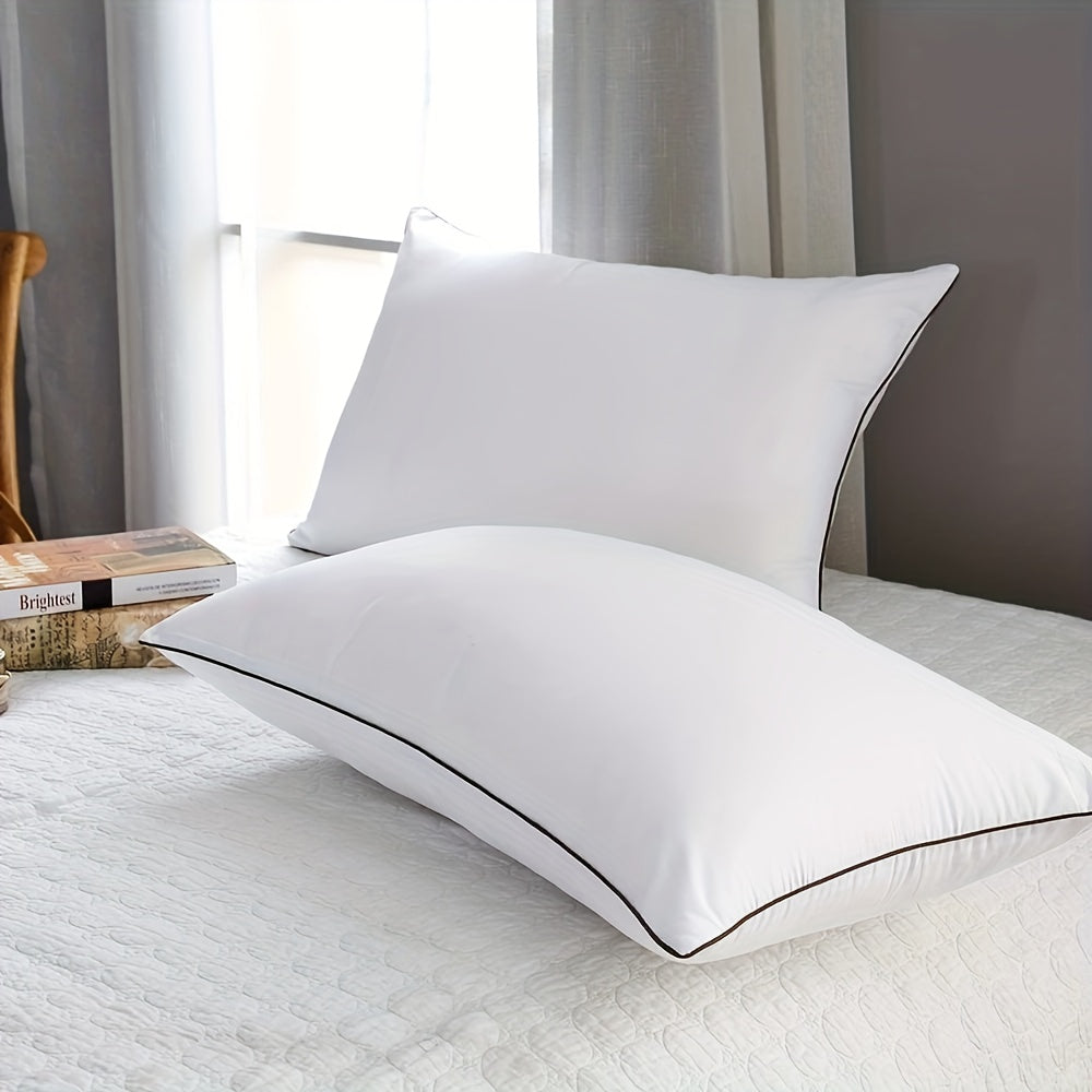 Queen Size Bed Pillows Set of 2/4 - Ultra-Soft, Cooling, Supportive, and Breathable Full Pillows with Premium Down Alternative Fill for Back, Stomach, or Side Sleepers - Hotel Quality, Hypoallergenic, and Machine Washable for