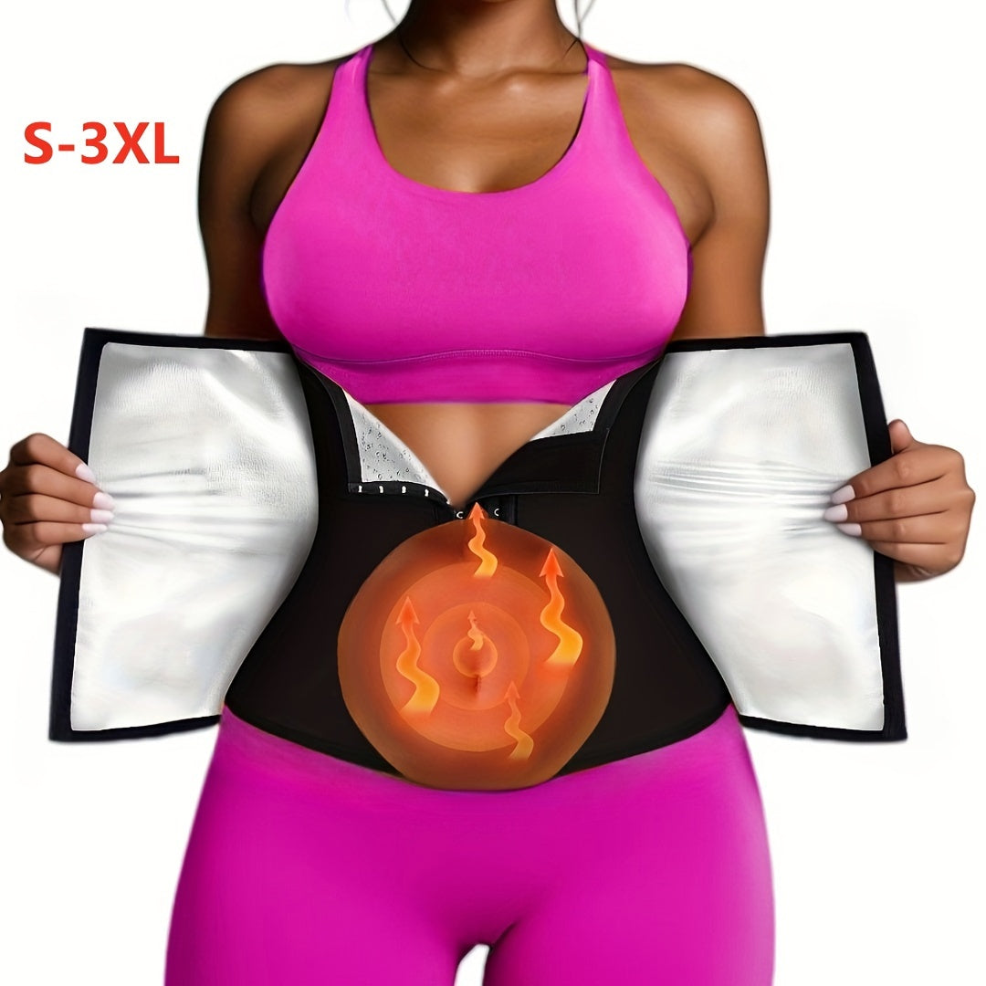 Women's Neoprene Waist Trainer Tank Zip Front Body Shaper Sleek Sleeveless Activewear Top Lumbar Support, for Workout and Fitness