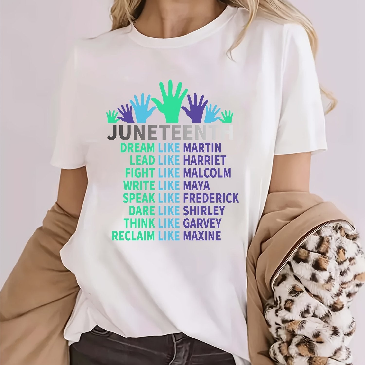 Unisex Fashionable Hip-hop Printed Casual Round Neck Short Sleeved Cotton Loose Retro Outdoor Daily T-shirt