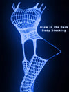 1pc Women's Luminous Fishnet Socks Fishnet Bodysuit Underwear Glowing in the Dark Fishnet Tights See-through Suspender Glow-in-the-Dark Fishnet Stockings Sexy Full Body Stockings Tight Fishnet Stockings Women's Sexuality One-
