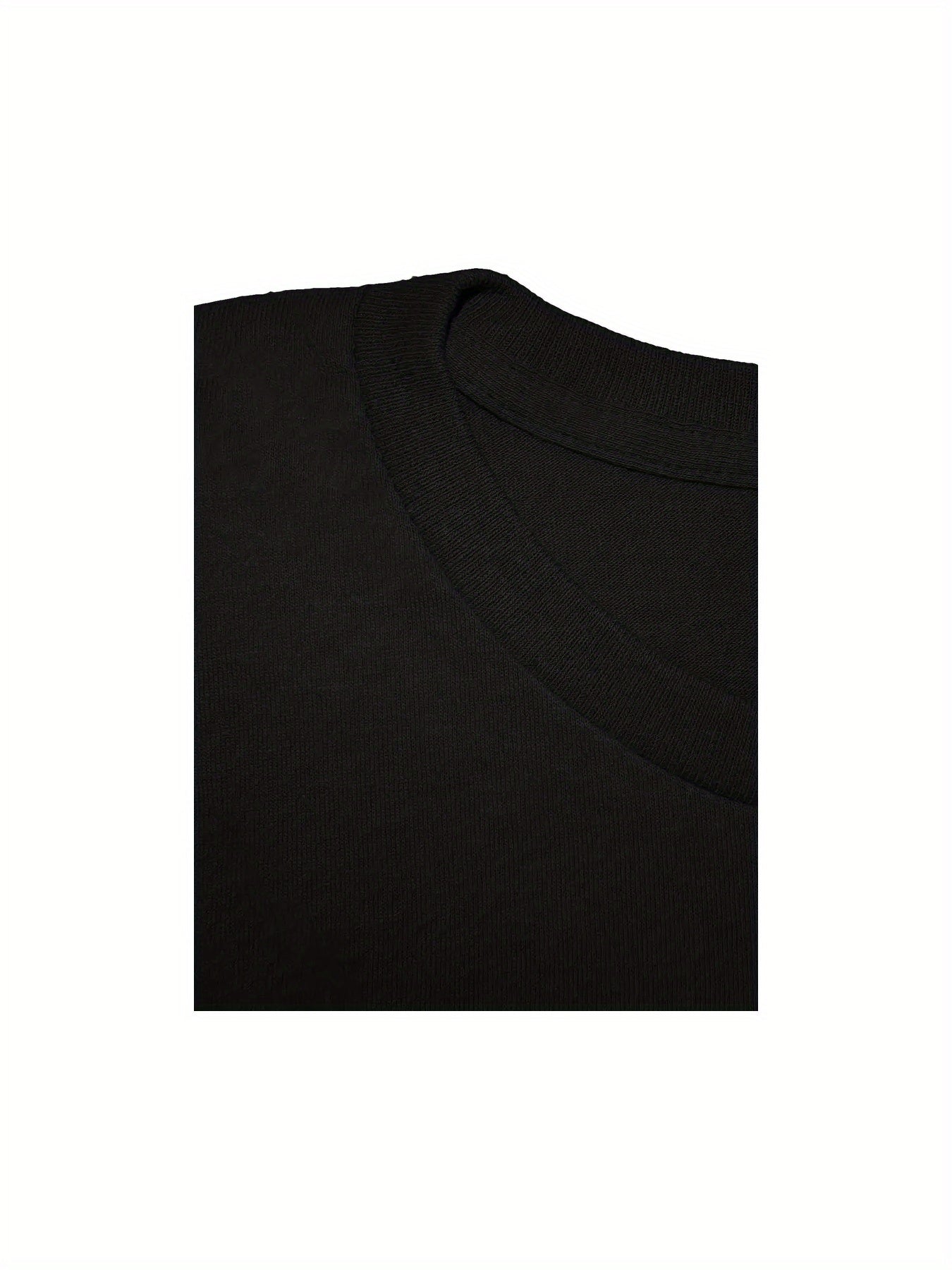 Women's Sexy Hollow-Out Geometric Pattern Casual Short Sleeve T-Shirt - Black Round Neck Regular Fit Machine Washable Spring Summer Fashion Top, Ladies T Shirts, Durable Digital Print