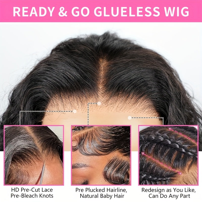 Easy-to-Wear Glueless Deep Curly Wig For Women - 40 Inch, 250% Density Virgin Brazilian Human Hair, Pre-Plucked With 13x4 Lace Closure, Loose Deep, High-Quality And Natural Look