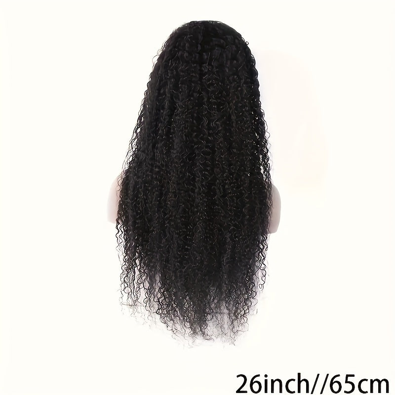 200 Density Curly V Part Human Hair Wigs For Brazilian Women V Shape Glueless Human Hair V Part Wig 100% Human Hair Curly Natural Color