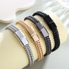 A Trendy Women's Bracelet With A Simple Style, Made Of Stainless Steel. It Has A Punk And Hip-hop Design, Suitable For Business, Daily Wear, Parties, Vacations, Birthdays, Anniversaries, And More.