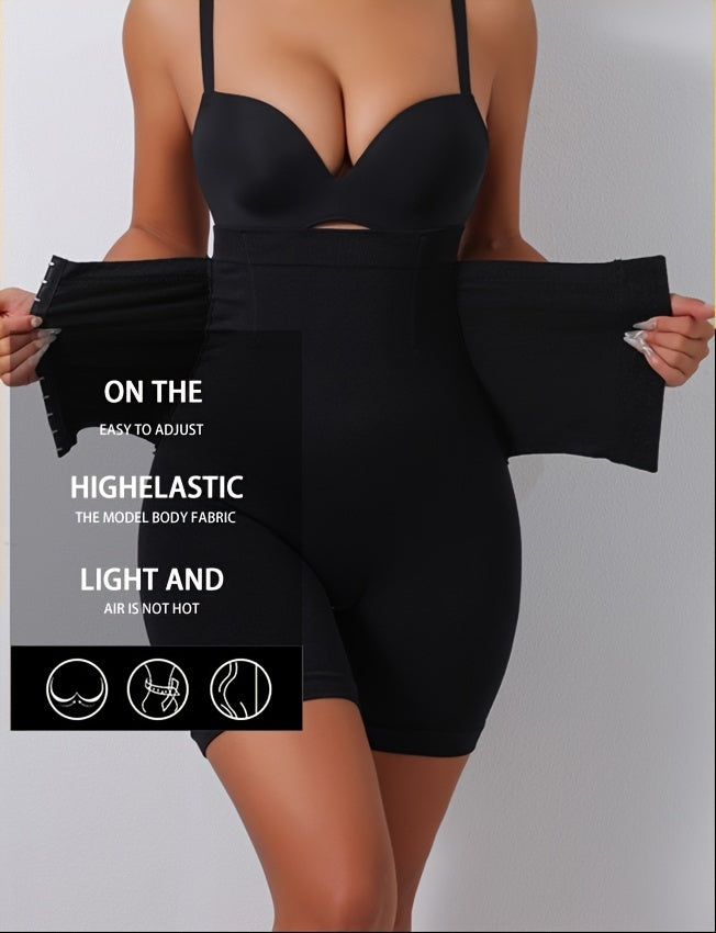 Elegant High-Waist Tummy Control Shapewear Shorts for Women - Seamless, Anti-Roll & Butt Lifting with Front Closure, Elegant Special Project Style