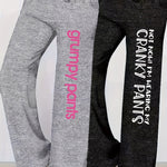 Women'S Casual Drawstring Pants with "Not Cranky, I'm Wearing My Grumpy Pants" Print - All-Season, Straight Leg, Comfortable, Relaxed Fit, Allseason Pants | Playful Print Pants | Comfortable Fit