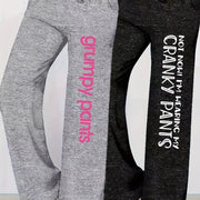 Women'S Casual Drawstring Pants with "Not Cranky, I'm Wearing My Grumpy Pants" Print - All-Season, Straight Leg, Comfortable, Relaxed Fit, Allseason Pants | Playful Print Pants | Comfortable Fit
