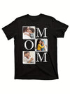 Personalized Mom T-Shirt - Custom Photo Print Design, 100%, Casual Crew Neck, Short Sleeve - Perfect for Mother's Day, Birthdays & Holidays - Warm & Heartfelt Gift for Moms, Mothers Day Gifts for Mom
