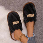 Cozy All-Season Non-Slip Striped Slip-on Slippers - Unisex Casual Fabric Upper/Inner EVA Sole Shoes - Hand Washable Comfort Indoor Floor Footwear
