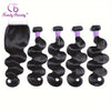 Peruvian Body Wave Virgin Hair Bundles With Lace 5x5 Closure Human Hair Unprocessed Body Wave Hair With Closure 5x5 Lace Free Part Natural Black Hair 5 Bundles In Total