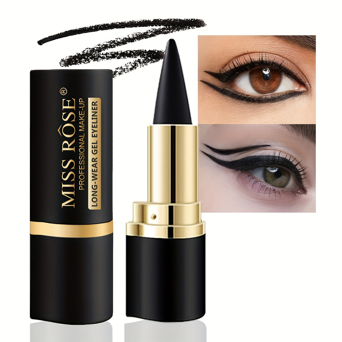 2pcs Waterproof and Sweat-Resistant Multi-Use Eye Pencil Set, Smudge-Resistant, for Eyes and Lips