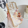 A TPU Phone Case for Women Featuring a Hollow Butterfly Design with 6D Laser Engraving And Water Diamond Plating.