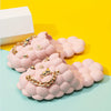 Women's Fashion Trendy Bubble Slippers With Golden Chain, Soft Comfortable Bottom Outdoor Slippers
