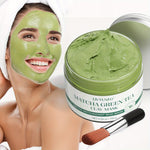 1pc Deep Cleansing Purifying Green Tea Clay Facial Mask - Volcanic Mud Face Mask for Deep Washing and Pore Minimizing, 5.29oz