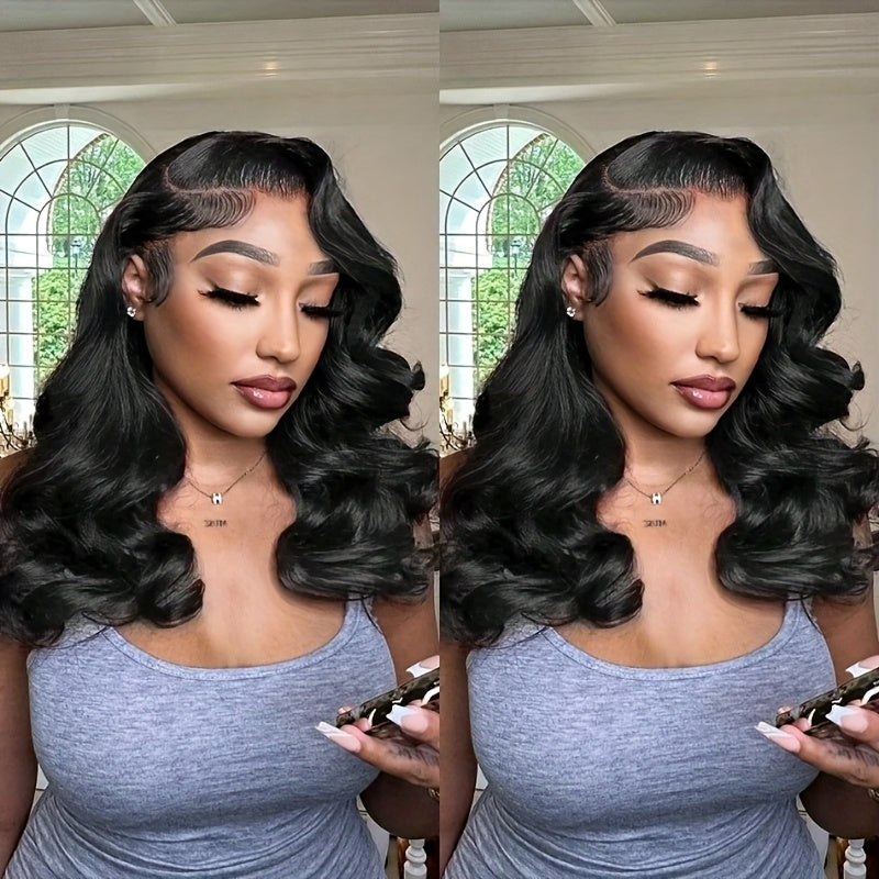 Bob Wig Human Hair 13x6 Lace Front Wigs 10 12 14 16 18 20 Inch Loose Body Wave HD Lace Frontal Wigs Wigs Human Hair Pre Plucked Short Bob Wigs For Women Natural Black Color