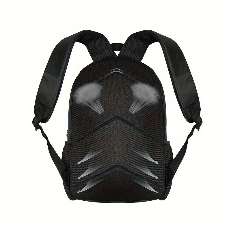Black Queen Crown Print Backpack: Large Capacity, Lightweight, and Durable for Travel and School - Vegan Friendly