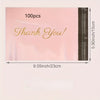 100pcs Pink Thick Waterproof Plastic Bags for Clothing & Packaging - Reusable, Uncoated